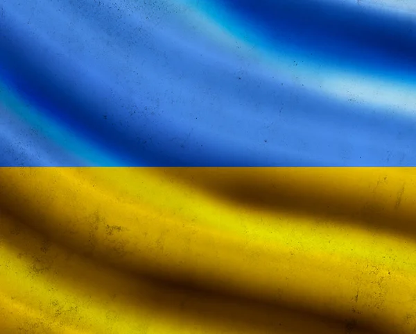 Grunge ukrainische Flagge — Stockfoto