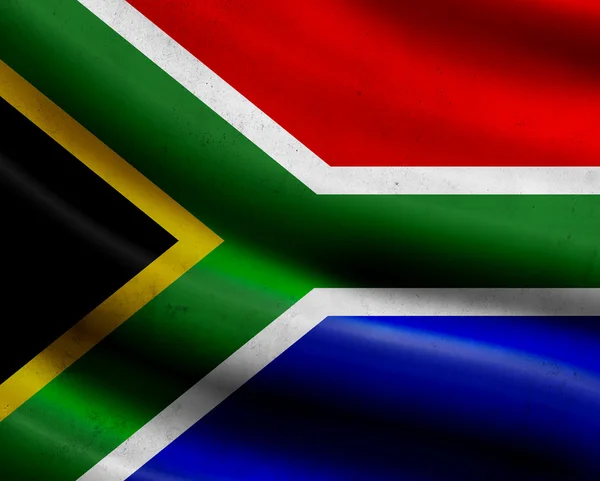 Grunge Zuid-Afrika vlag — Stockfoto