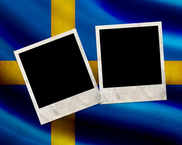 Grunge schwedische Flagge — Stockfoto