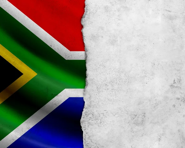 Grunge südafrikanische Flagge — Stockfoto
