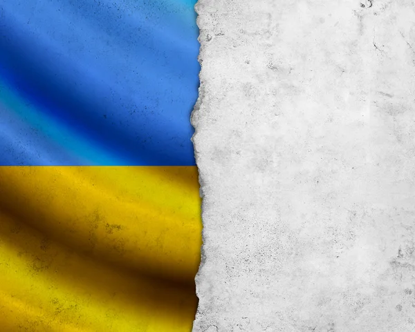 Grunge Bandeira Ucrânia — Fotografia de Stock