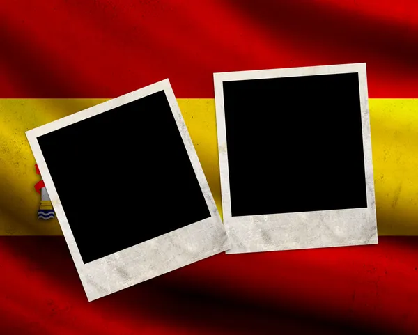 Flaga gród Hiszpania — Zdjęcie stockowe