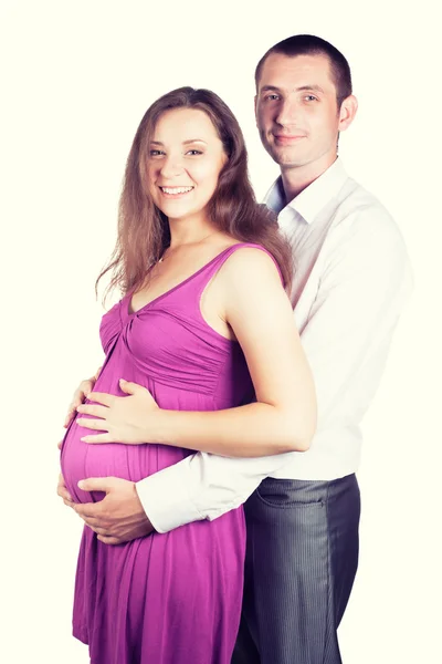 Jeune couple enceinte — Photo