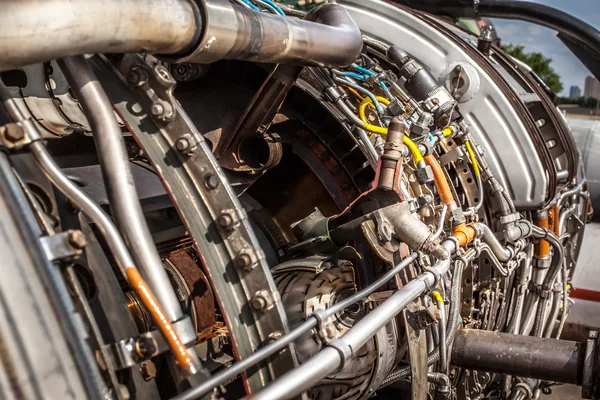 Motor turborreactor de aeronaves — Foto de Stock