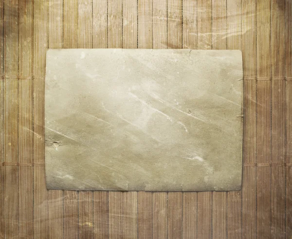 Bambu zemin üzerine kağıt — Stok fotoğraf