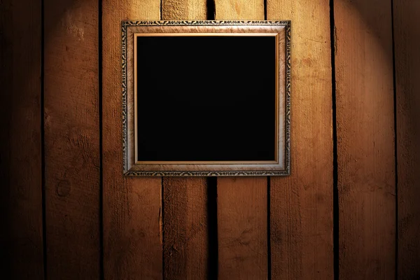 Vintage frame on wood background — Stock Photo, Image