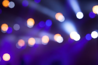 Mavi Sahne Işıkları, Konserde ışık gösterisi