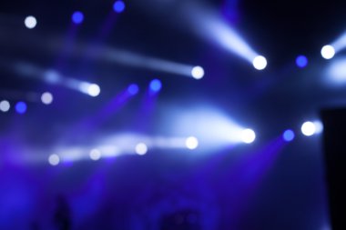 Mavi Sahne Işıkları, Konserde ışık gösterisi