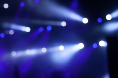 Mavi Sahne Işıkları, Konserde ışık gösterisi