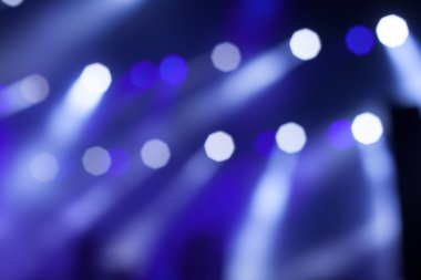 Mavi Sahne Işıkları, Konserde ışık gösterisi