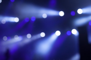 Mavi Sahne Işıkları, Konserde ışık gösterisi