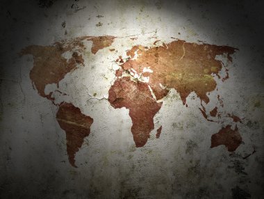 Dünyanın klasik haritası.