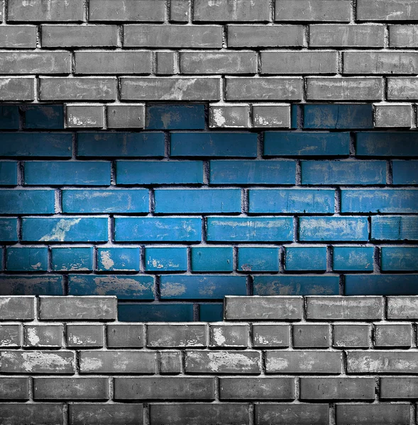 Broken brick wall — Stock Photo, Image