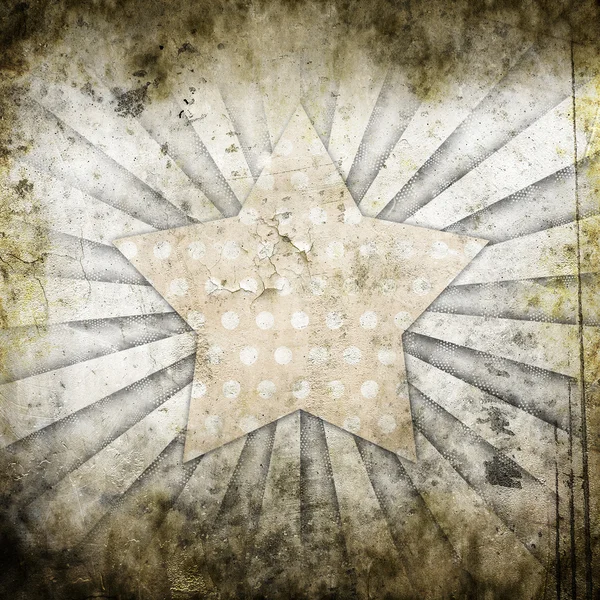 Grunge background with star — Stock Photo, Image