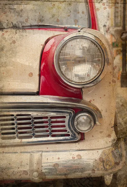 Retro car headlight — Stock Photo, Image