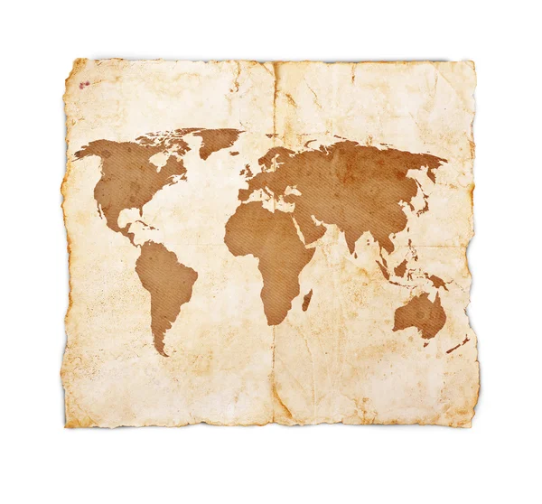 Old treasure map — Stock Photo, Image