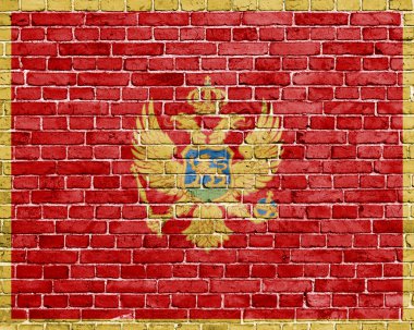 Grunge Montenegro flag