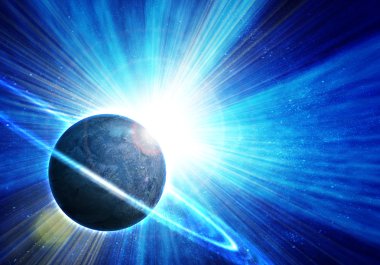 Açık alan gerçekçi Satürn