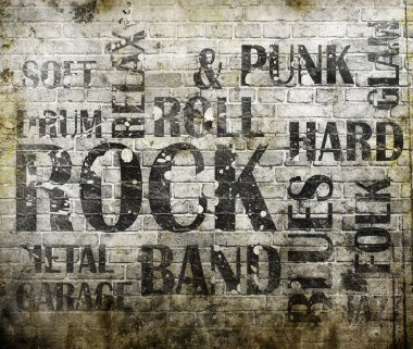 Grunge rock müzik poster