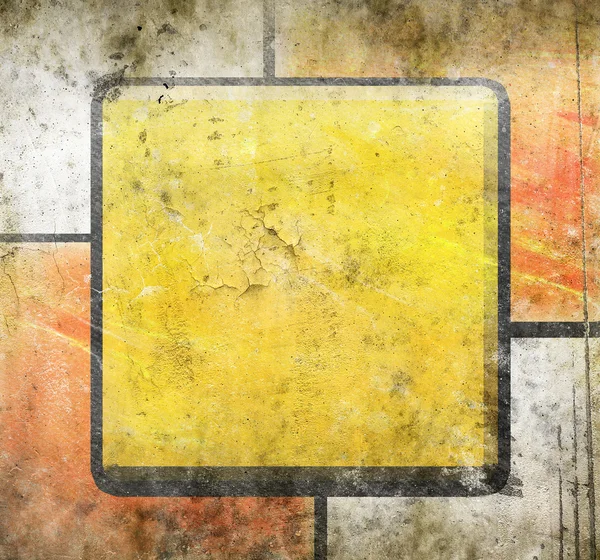 Abstrakte Quadrate auf Grunge-Hintergrund — Stockfoto