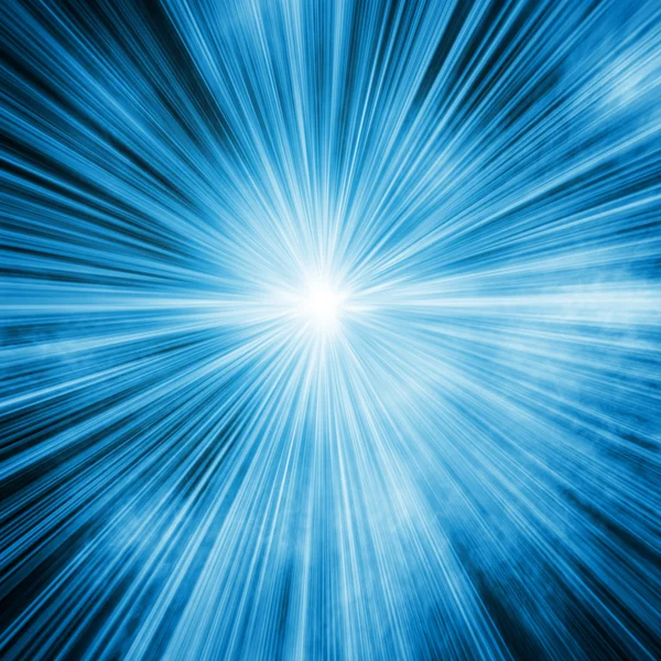 Blue light burst background — Stock Photo, Image