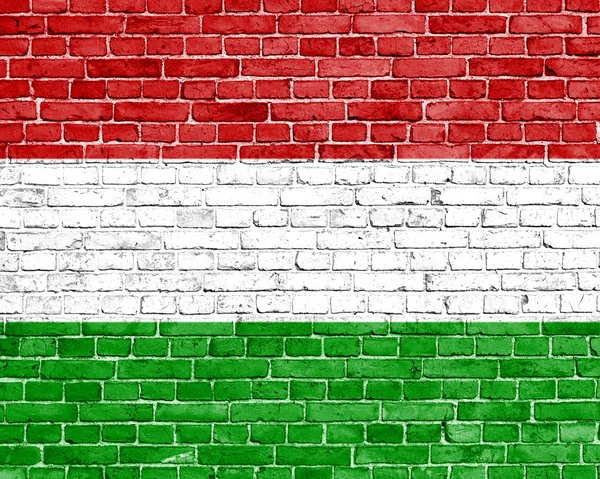 Grunge Ungern flagga — Stockfoto