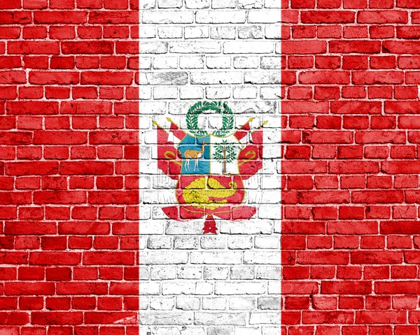 Grunge 秘鲁国旗 — 图库照片