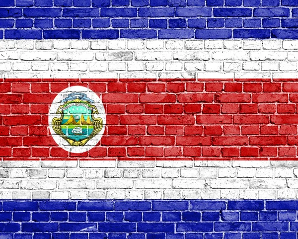 Grunge costa rica vlag — Stockfoto