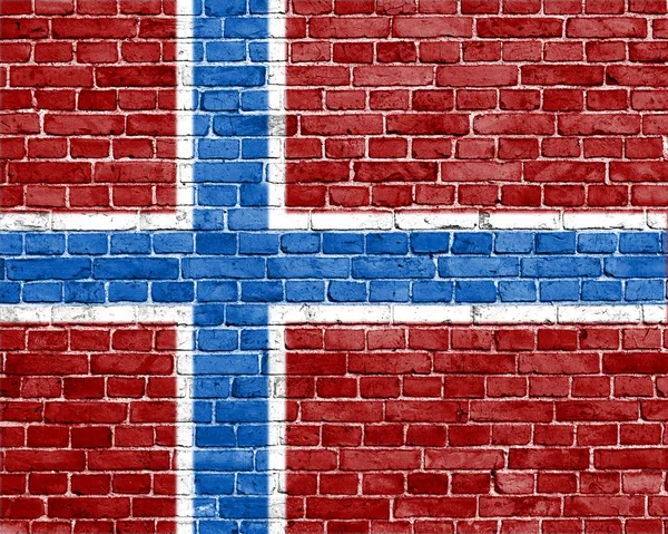 Grunge bandera de Noruega —  Fotos de Stock