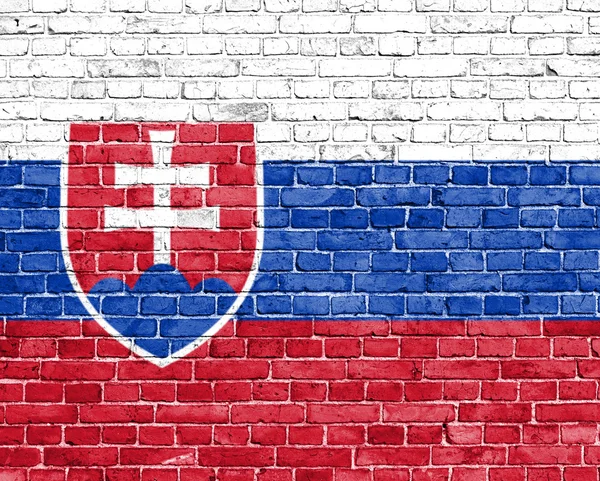 Grunge Slovakien flagga — Stockfoto