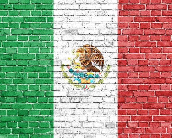 Grunge mexikanische Flagge — Stockfoto