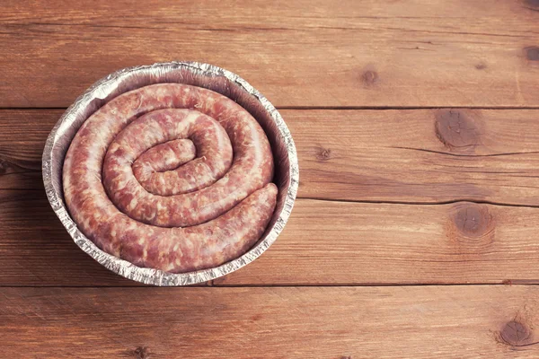 Saucisse crue fraîche — Photo