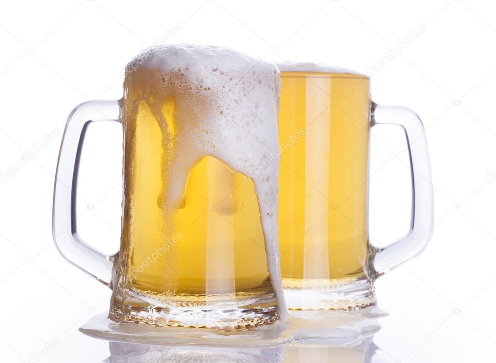 Beer mugs — Stock Photo © merrydolla 32459243