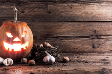 Cadılar Bayramı Balkabağı dekorasyon ile