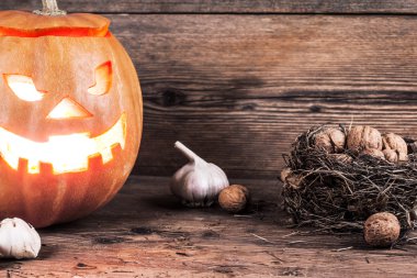 Cadılar Bayramı Balkabağı dekorasyon ile