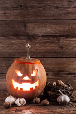 Cadılar Bayramı Balkabağı dekorasyon ile