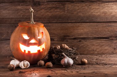 Cadılar Bayramı Balkabağı dekorasyon ile