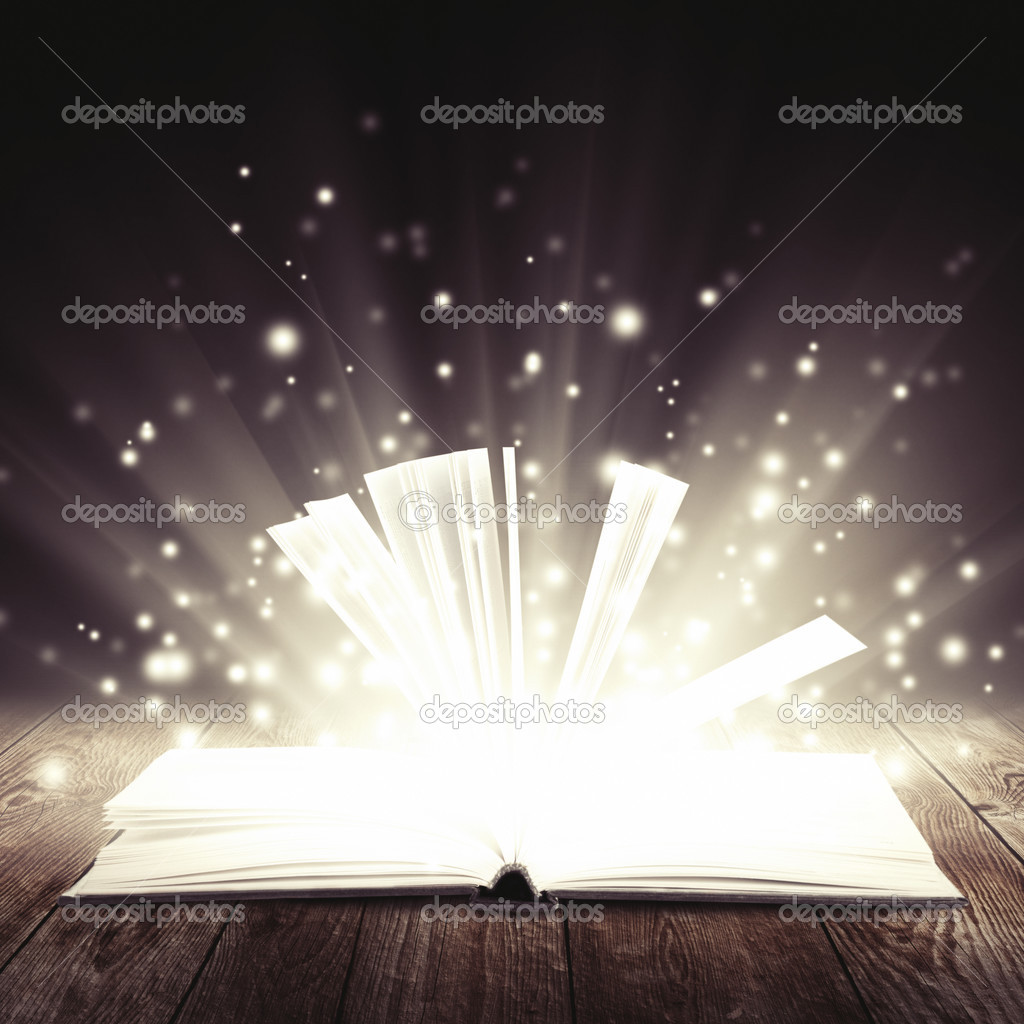 Open book with light insideout