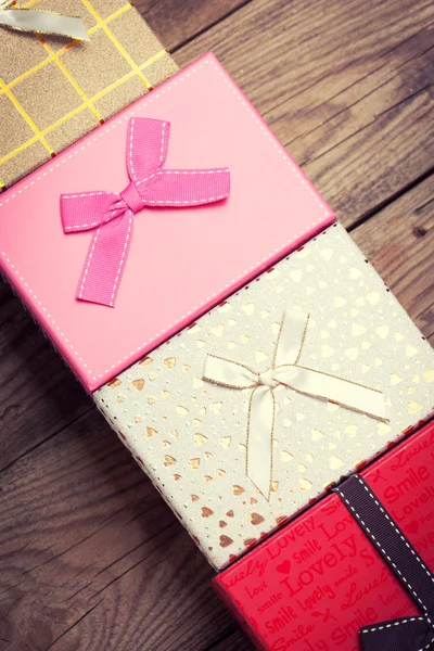 Cajas de regalo coloridas — Foto de Stock