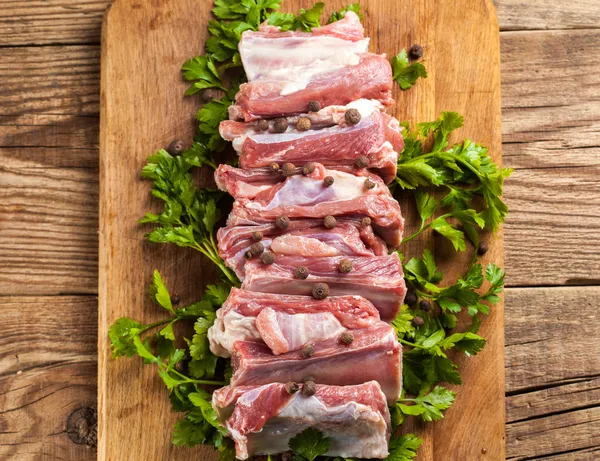 Raw pork ribs — Stock Photo, Image