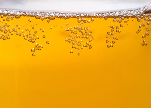 Droplets of poured beer — Stock Photo, Image