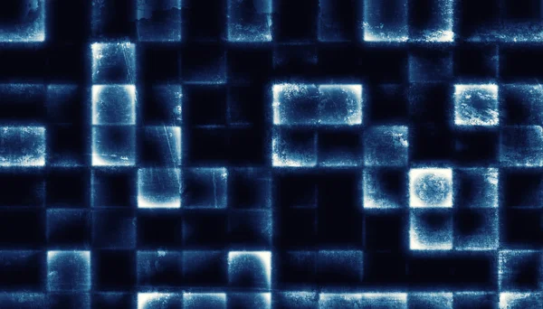 Abstract background made from glowing grunge tiles — Stock Photo, Image