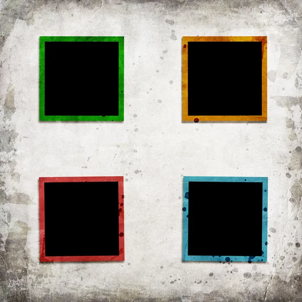 Abstraktní pozadí s barevnými čtverci — Stock fotografie