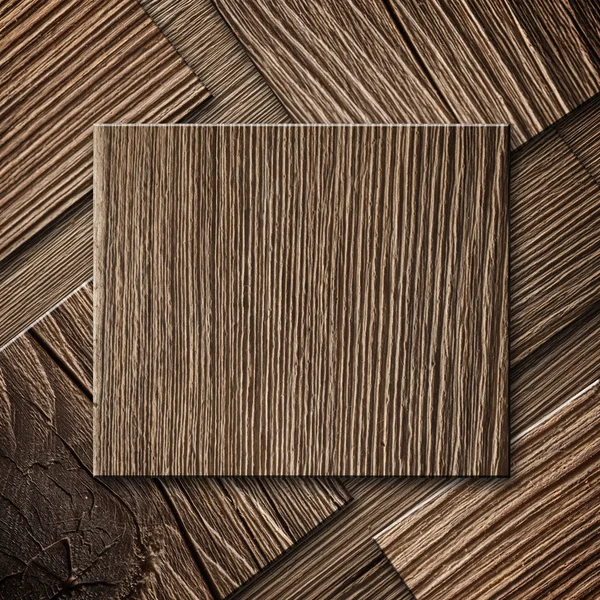 Pozadí abstraktní s dřevěnými čtverce — Stock fotografie