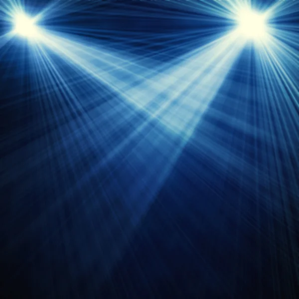 Abbildung von zwei blauen Scheinwerfern — Stockfoto