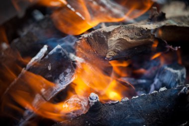 blazing fire