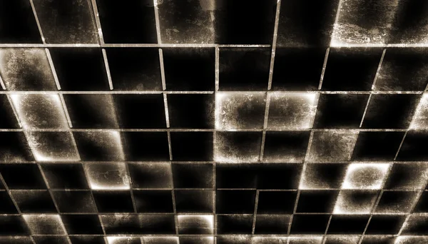 Abstract background made from glowing grunge tiles — Stock Photo, Image
