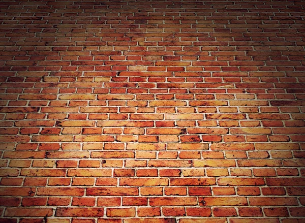 Ángulo de vista de la pared de ladrillo rojo —  Fotos de Stock