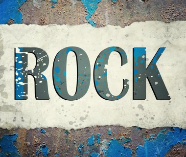 Grunge rock müzik poster 
