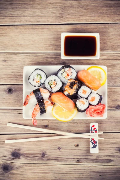 Conjunto de sushi Maki — Fotografia de Stock